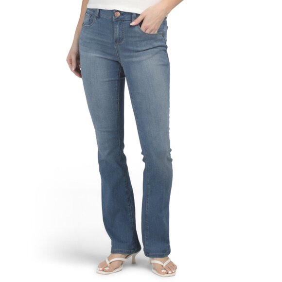 1822 DENIM Blue Baron Slim Bootcut Jeans - Picture 1 of 2